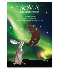  Starry Night Bar- Dark Chocolate with Newfoundland Sea Salt - Soma Chocolatemaker